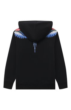 Детский хлопковая толстовка MARCELO BURLON KIDS OF MILAN черного цвета, арт. CBBE001S22FLE003 | Фото 2 (Рукава: Длинные; Материал внешний: Хлопок; Драгоценные камни: Проставлено; Материал сплава: Проставлено; Региональные ограничени�я белый список (Axapta Mercury): Не проставлено; Ростовка одежда: 10 - 11 лет | 140 - 146см, 8 лет | 128 см)