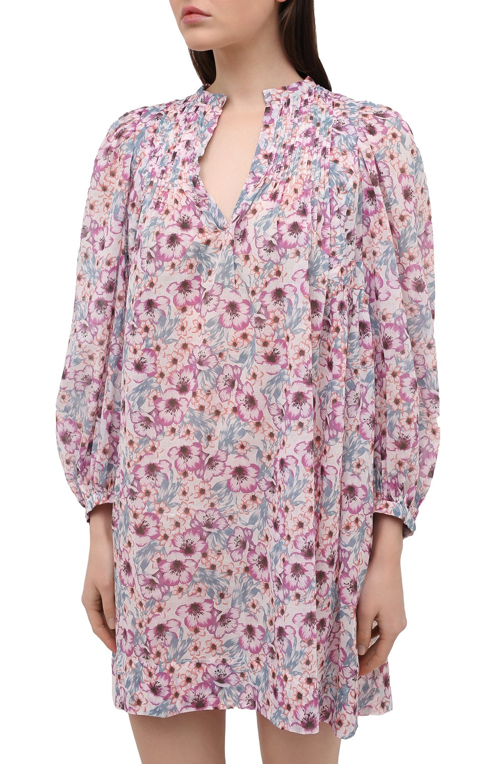Хлопковое платье ISABEL MARANT ETOILE светло-розового цвета по цене 37200 руб., арт. R01591-21P009E/VIRGINIE, фото 3 Хлопковое платье ISABEL MARANT ETOILE, арт. R01591-21P009E/VIRGINIE, фото 3