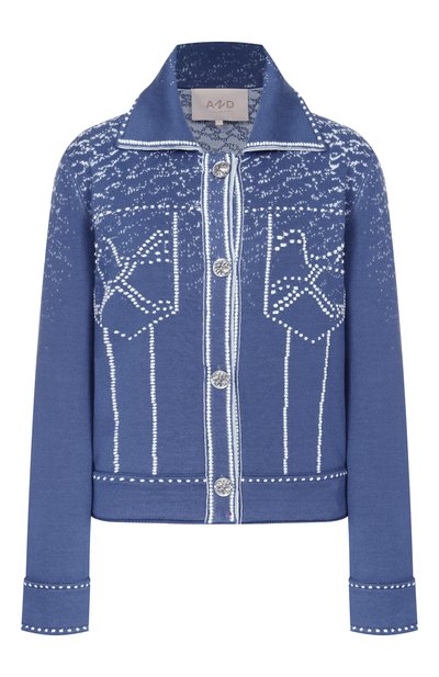 Женский жакет из шерсти и хлопка AND THE BRAND, арт. W26-JT029-1202-419