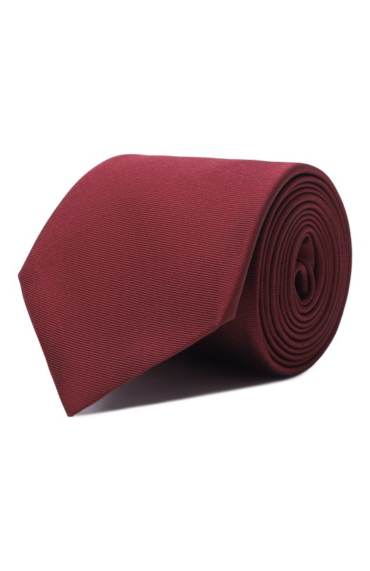 Шелковый галстук Canali 18/HJ04526 Бордовый 18/HJ04526