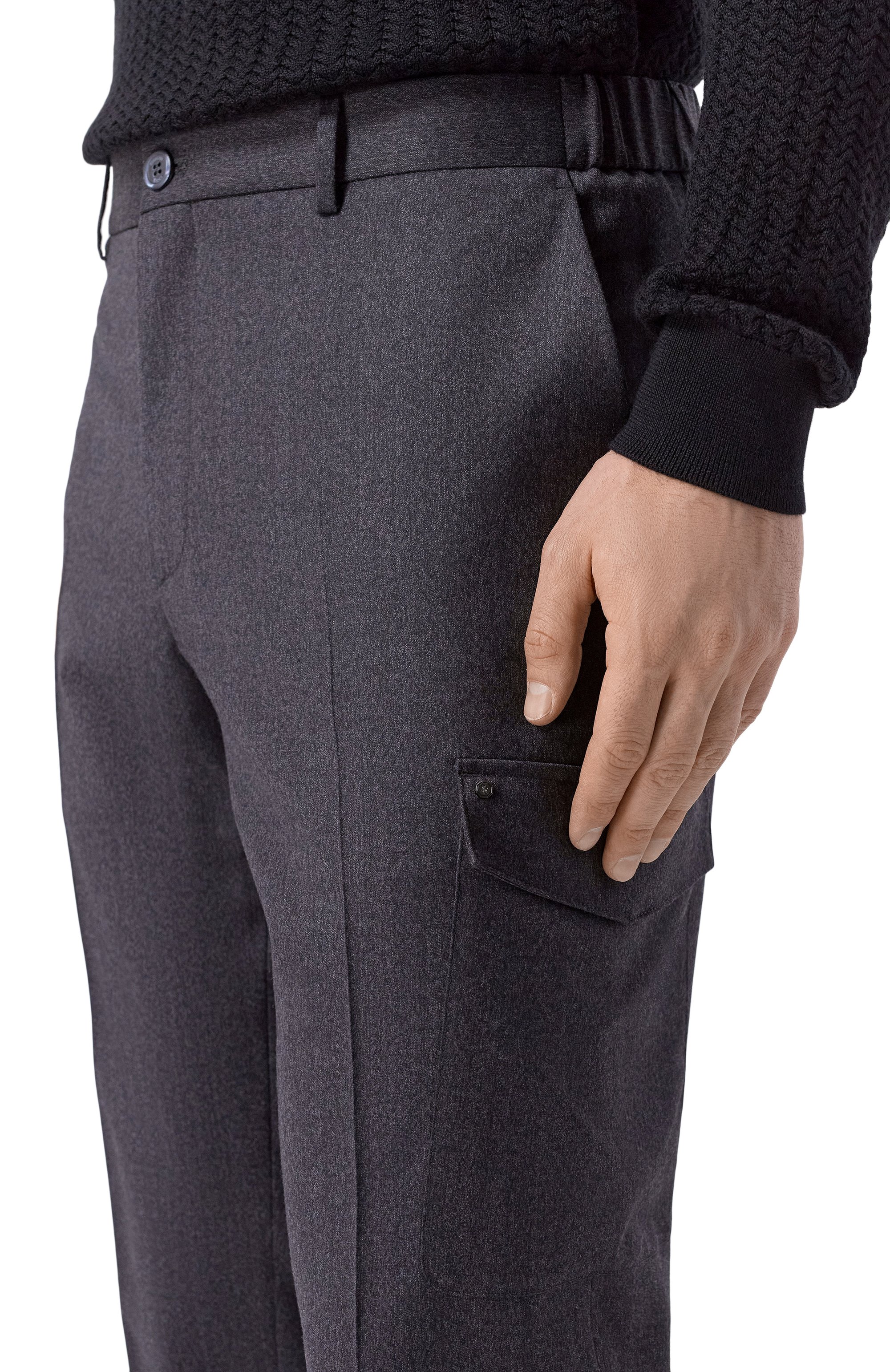 Шерстяные брюки-карго STEFANO RICCI, арт. M1T4300040/W0029T/60, фото 5