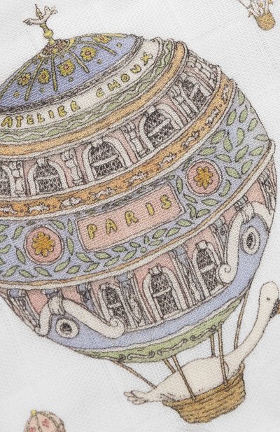 Хлопковый нагрудник ATELIER CHOUX, арт. SMALL BIBS H0T AIR BALL00NS G0LD SNAPS, фото 3