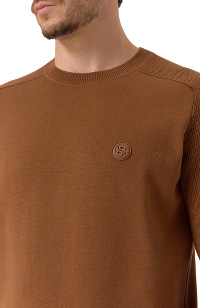 Хлопковый джемпер BOSS, арт. 50543136, фото 5