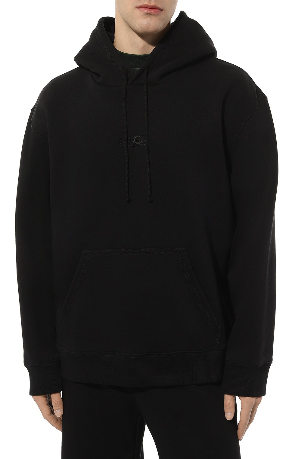 Худи MM6 черного цвета по цене 49950 руб., арт. SH0GU0004/S25624, фото 3 Худи MM6, арт. SH0GU0004/S25624, фото 3