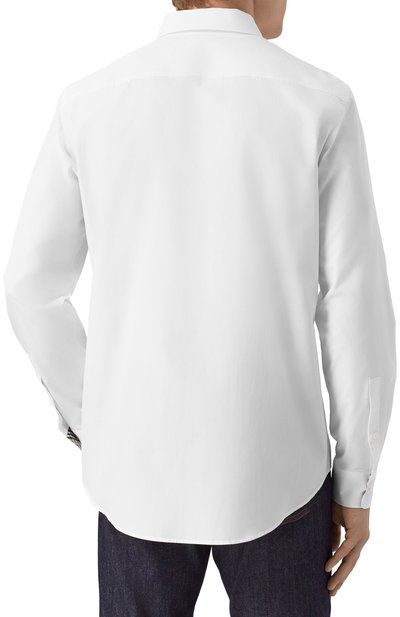 Хлопковая сорочка BURBERRY, арт. 8103938, фото 4