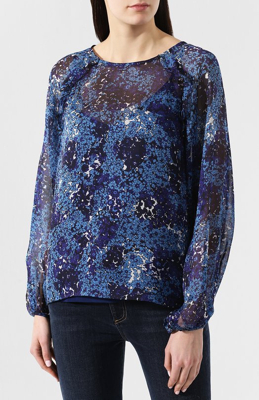 Шелковая блузка Essentiel Antwerp Синий, фото 3