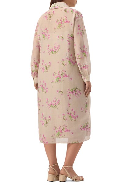 Платье из хлопка и шелка MARINA RINALDI, арт. LANA, фото 4