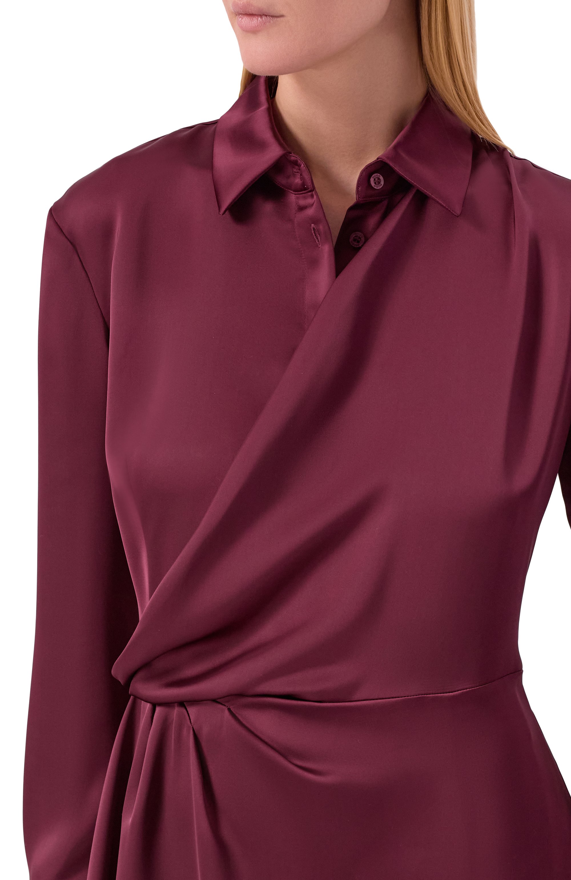 Атласное платье HUGO, арт. 50553536, фото 4