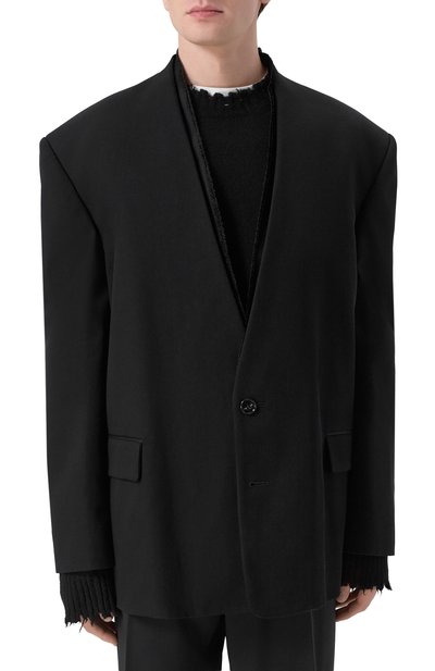 Хлопковый пиджак ANN DEMEULEMEESTER, арт. B0013481/FA696, фото 3