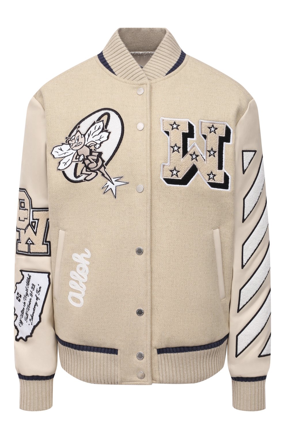 Шерстяной бомбер OFF-WHITE, арт. 0WEH019F21FAB001, фото 1