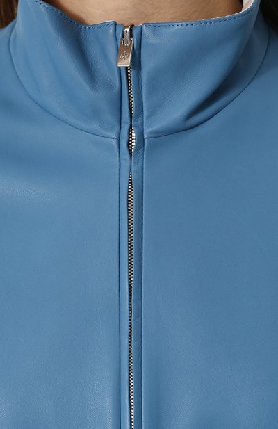 Двусторонний кожаный бомбер с воротником-стойкой LORO PIANA, арт. FAI0982, фото 5