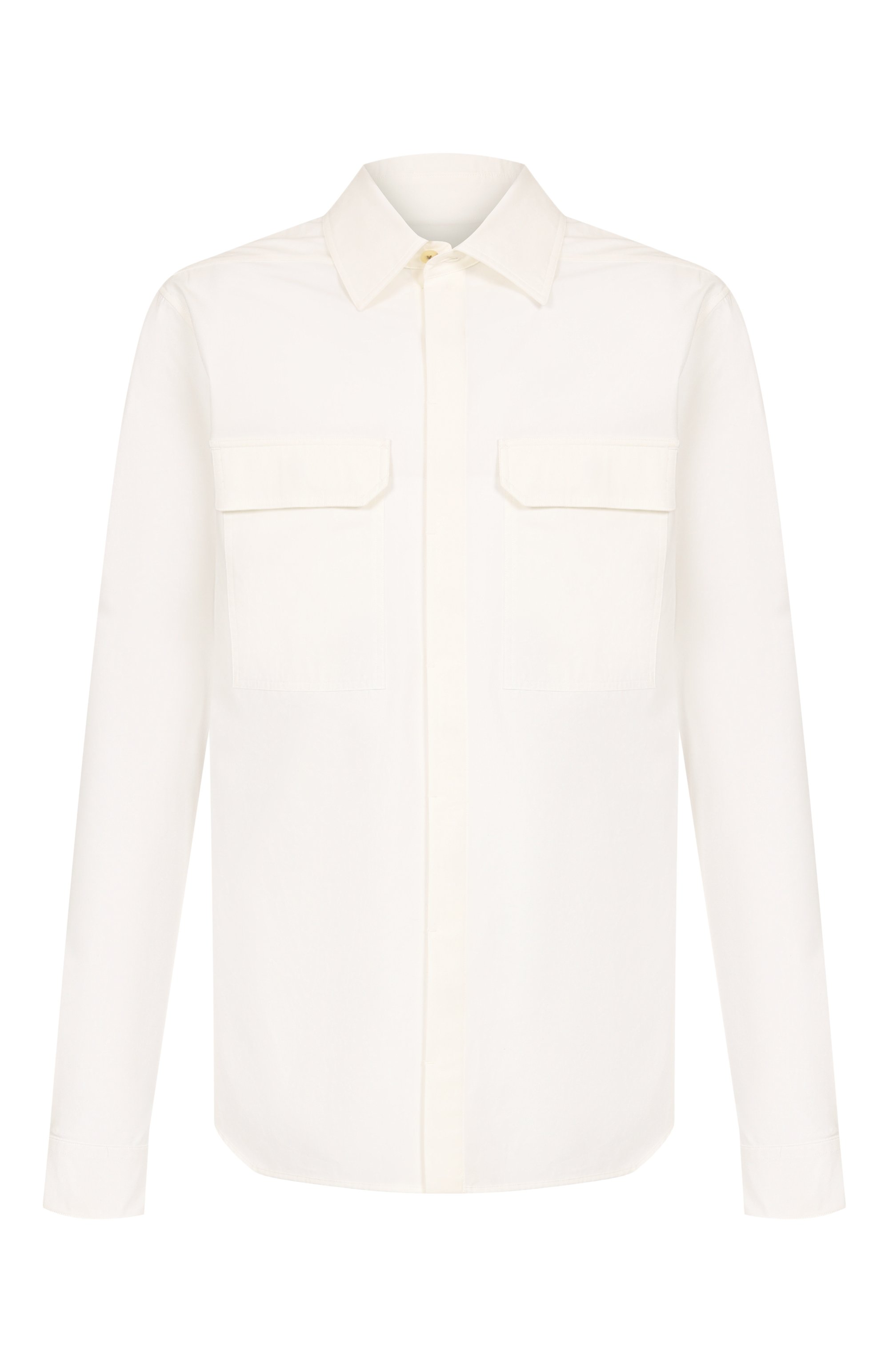 Хлопковая рубашка RICK OWENS, арт. RU01E5291/P, фото 1