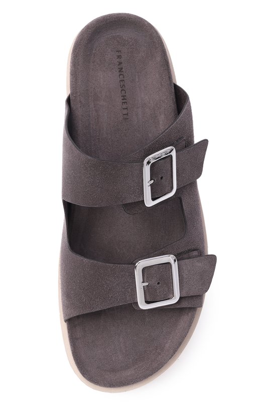 Замшевые шлепанцы Franceschetti 5027002/CAM0SCI0 Серый  5027002/CAM0SCI0 Фото 5
