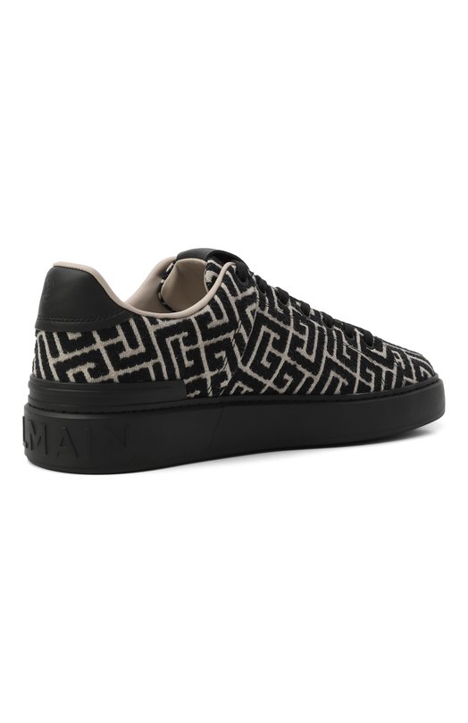 Текстильные кеды B-Court Balmain FM1VI288/TJCM Чёрно-белый  FM1VI288/TJCM Фото 5