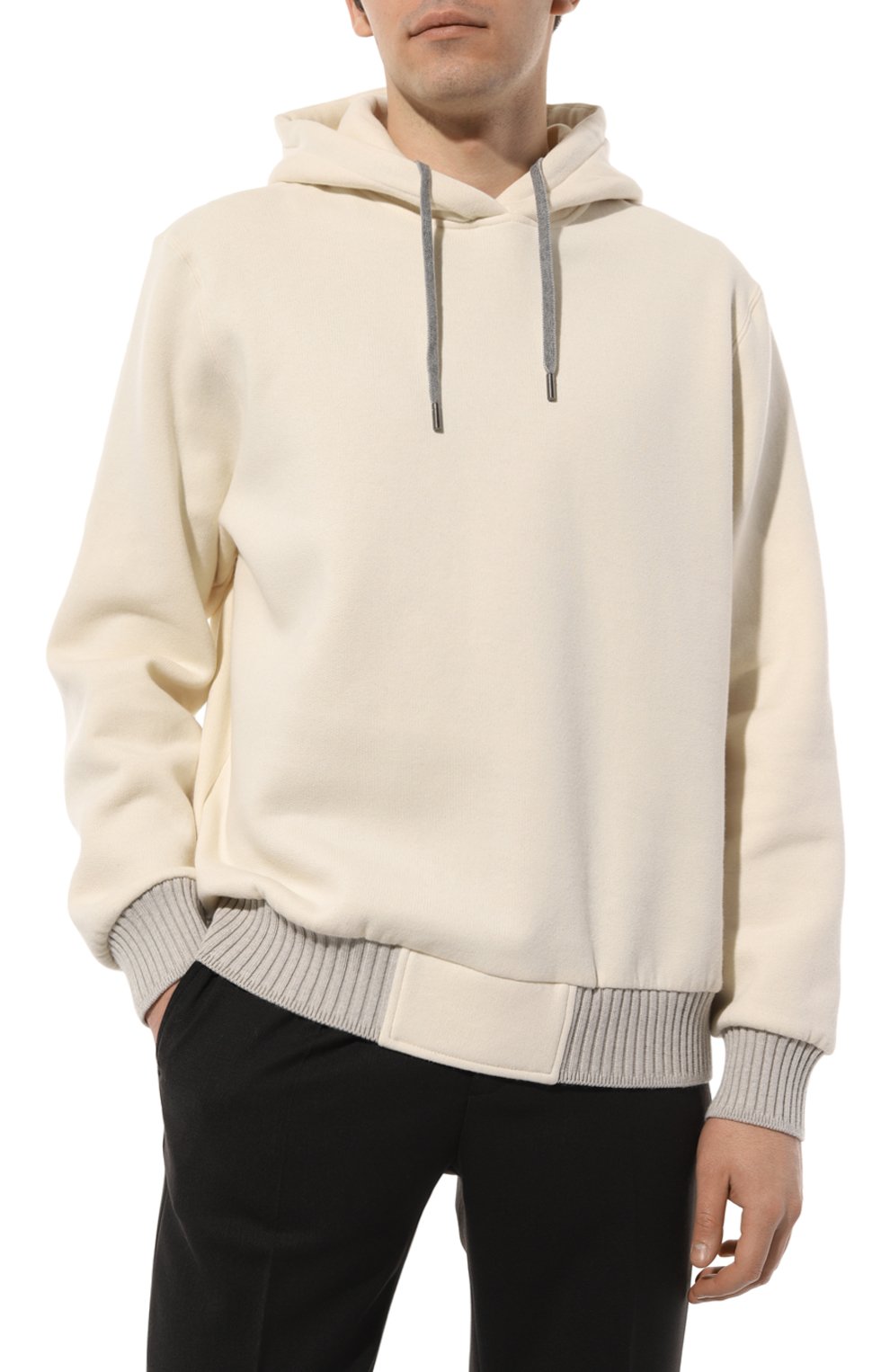 Худи из хлопка и кашемира CAPOBIANCO, арт. 15M432.FW00./58-60, фото 3