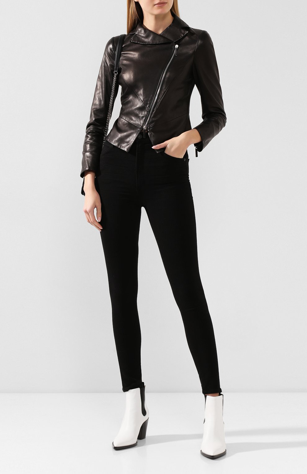 Кожаная куртка GIORGIO ARMANI, арт. 4AG09P/4AP11, фото 2