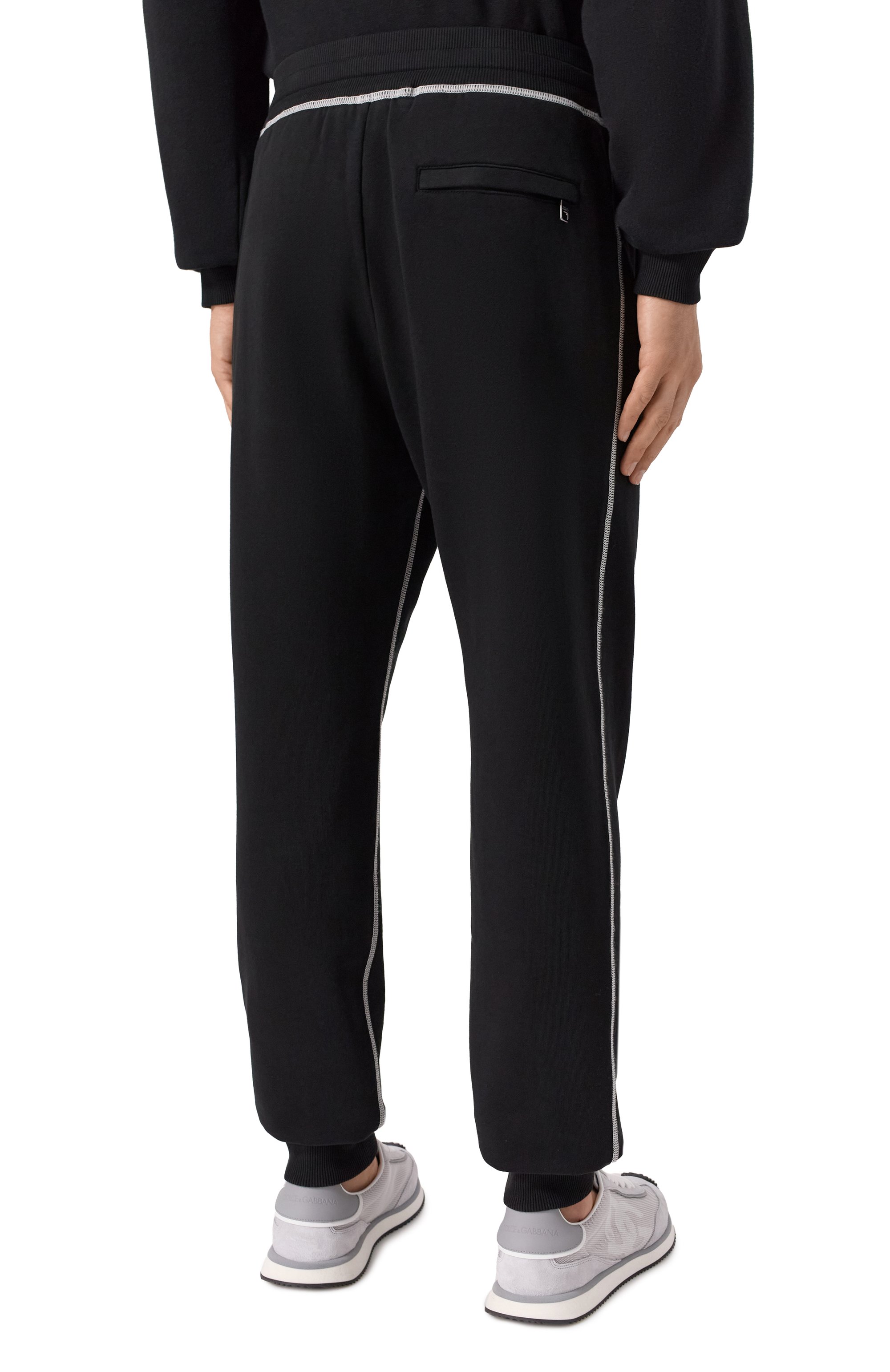 Хлопковые джоггеры DOLCE & GABBANA, арт. GVS2HZ/G7N0N, фото 4