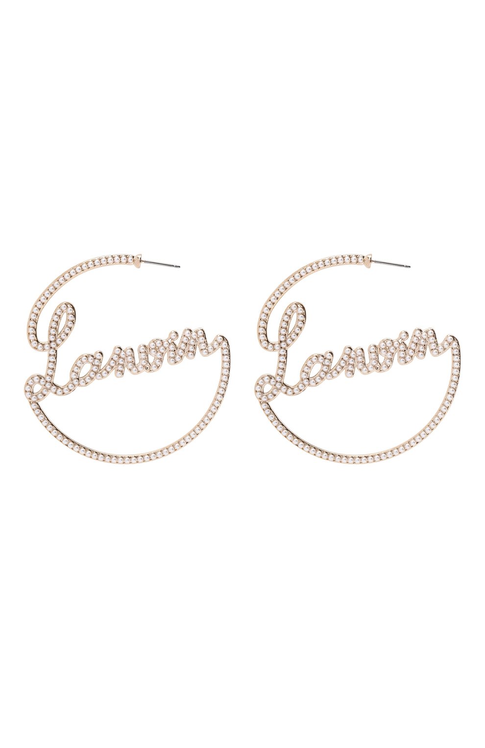 Серьги LANVIN золотого цвета по цене 46950 руб., арт. AW-CJYA18-LAPE-H21, фото 1 Серьги LANVIN, арт. AW-CJYA18-LAPE-H21, фото 1