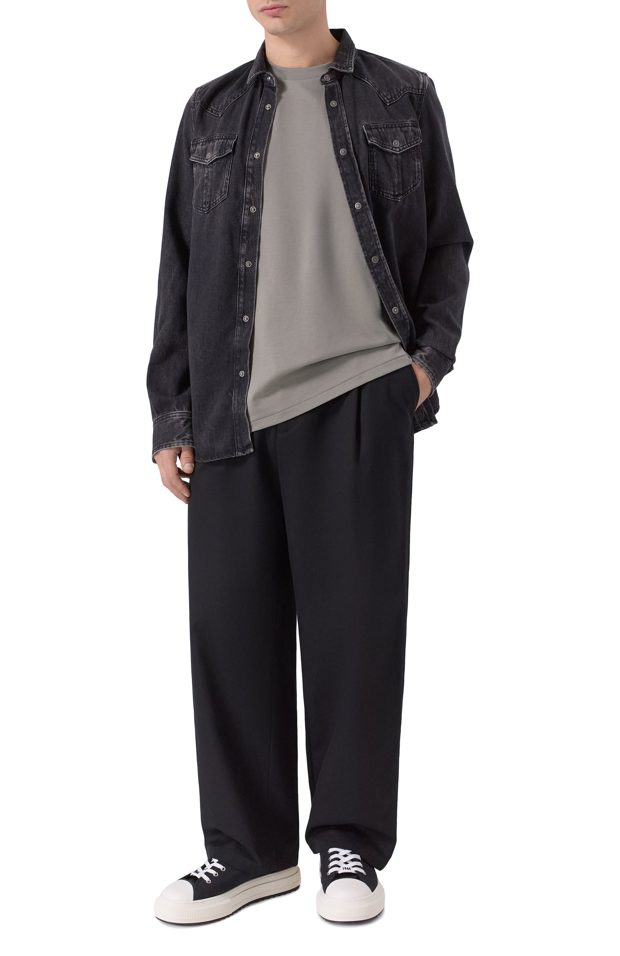 Хлопковая футболка ATTACHMENT, арт. AJ52-090, фото 2