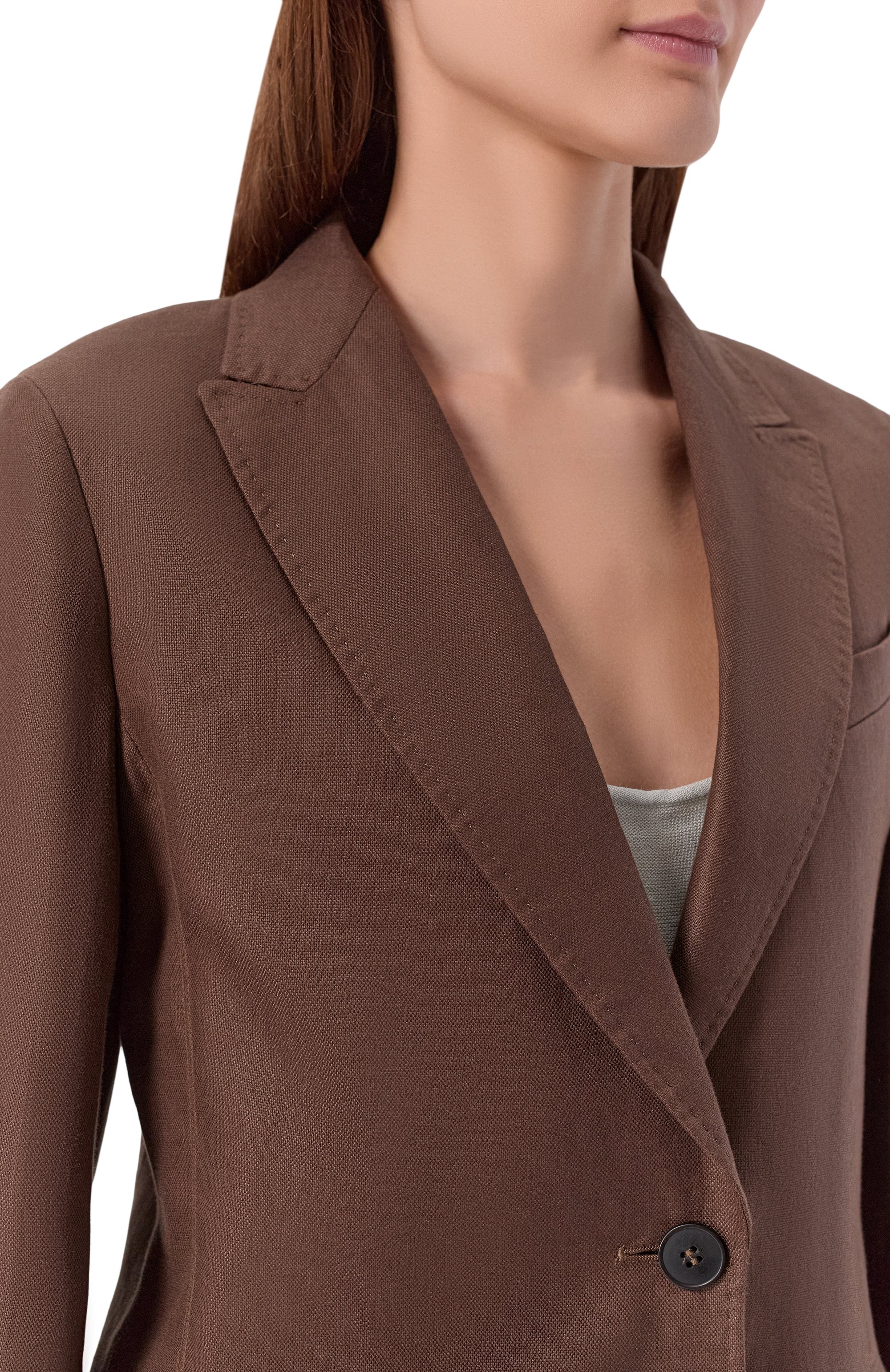 Льняной жакет WEEKEND MAX MARA, арт. WKDNALUT, фото 5