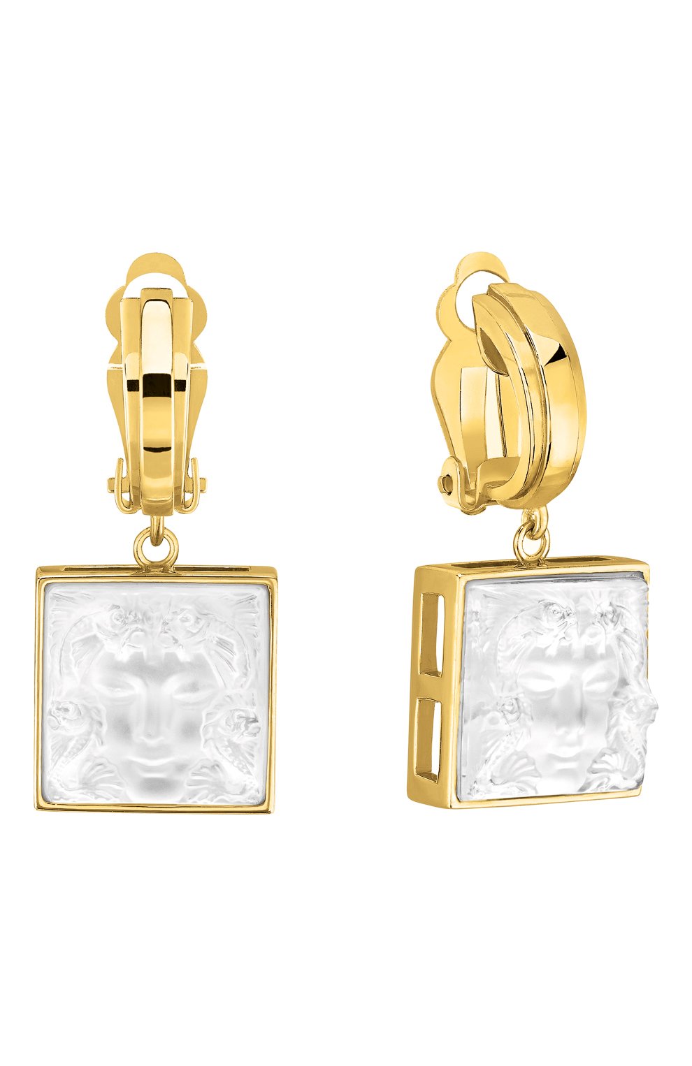 Серьги aréthuse LALIQUE золотого цвета по цене 64500 руб., арт. 10772600, фото 1 Серьги aréthuse LALIQUE, арт. 10772600, фото 1
