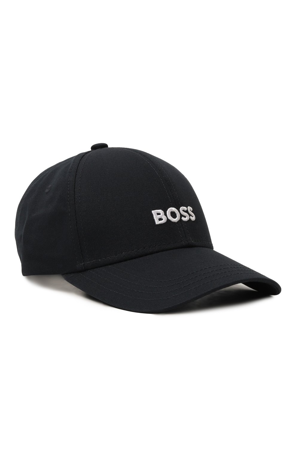 Хлопковая бейсболка BOSS темно-синего цвета по цене 5995 руб., арт. 50495121, фото 1 Хлопковая бейсболка BOSS, арт. 50495121, фото 1