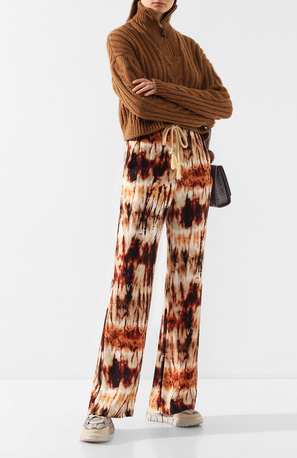 Брюки с поясом NANUSHKA, арт. GIADA_TIE DYE PRINT_CUPR0, фото 2
