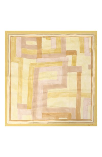 Шелковый платок KITON, арт. D53754K0942F06, фото 4