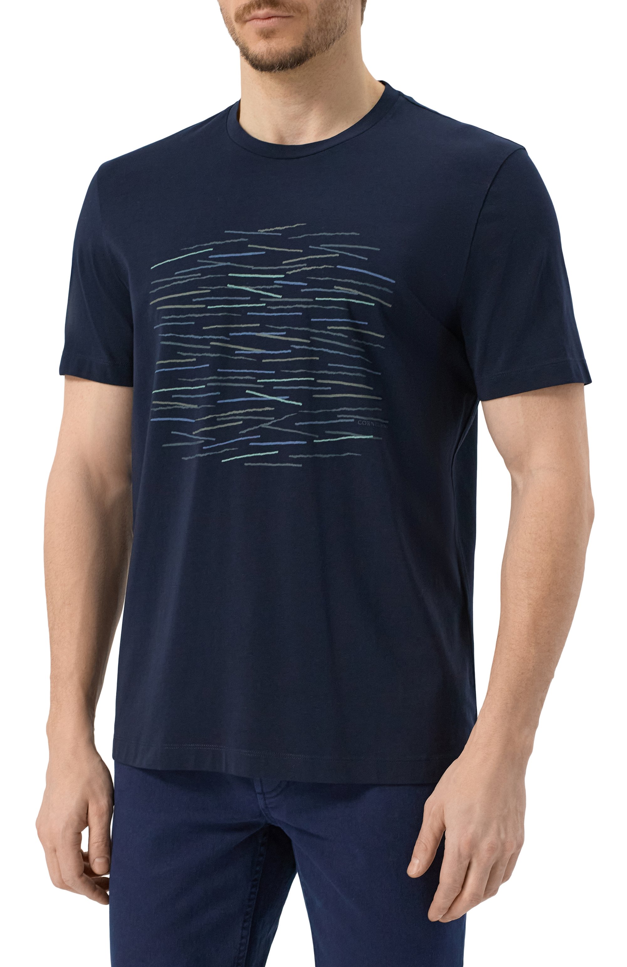 Хлопковая футболка CORNELIANI, арт. 25G585-2525063, фото 3