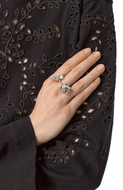 Кольцо MARNI серебряного цвета по цене 34850 руб., арт. ANMV0127A0 M2001, фото 2 Кольцо MARNI, арт. ANMV0127A0 M2001, фото 2