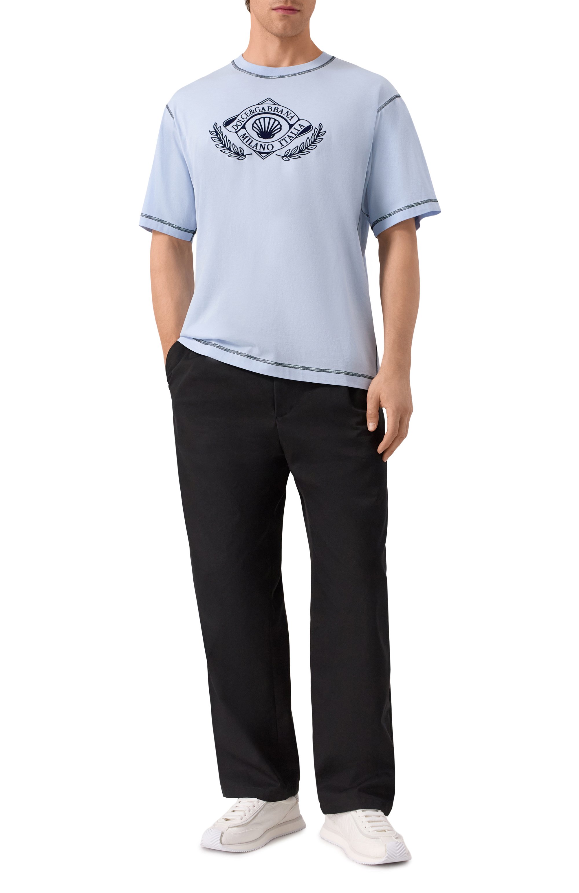 Хлопковая футболка DOLCE & GABBANA, арт. G8PN9T/G7PEC, фото 2