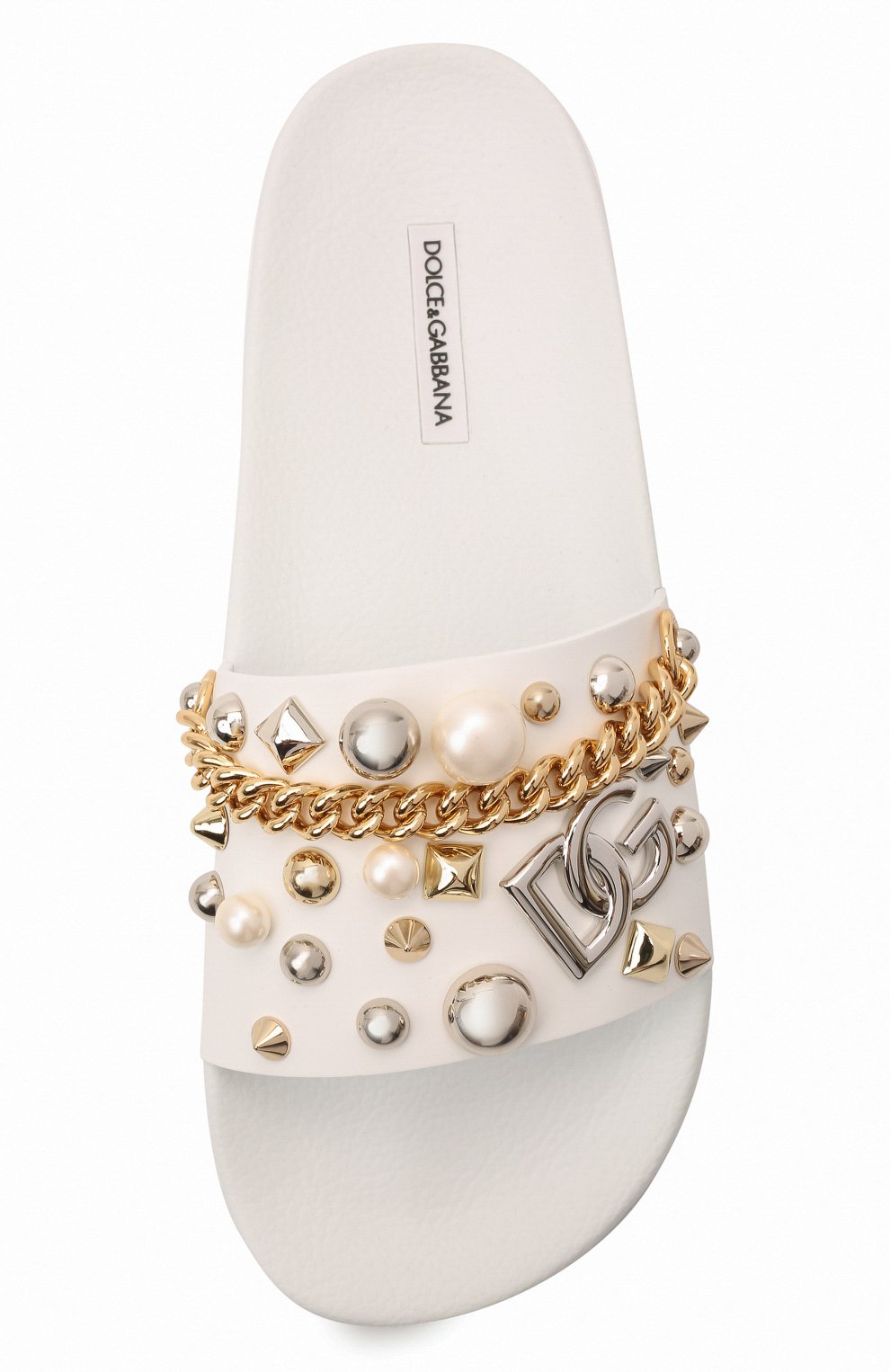 Комбинированные шлепанцы saint barth DOLCE & GABBANA, арт. CW1990/AY082, фото 6