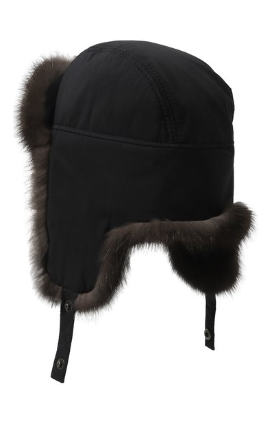 Шапка-ушанка из меха соболя BLACK SABLE, арт. BS-47CAF9, фото 2