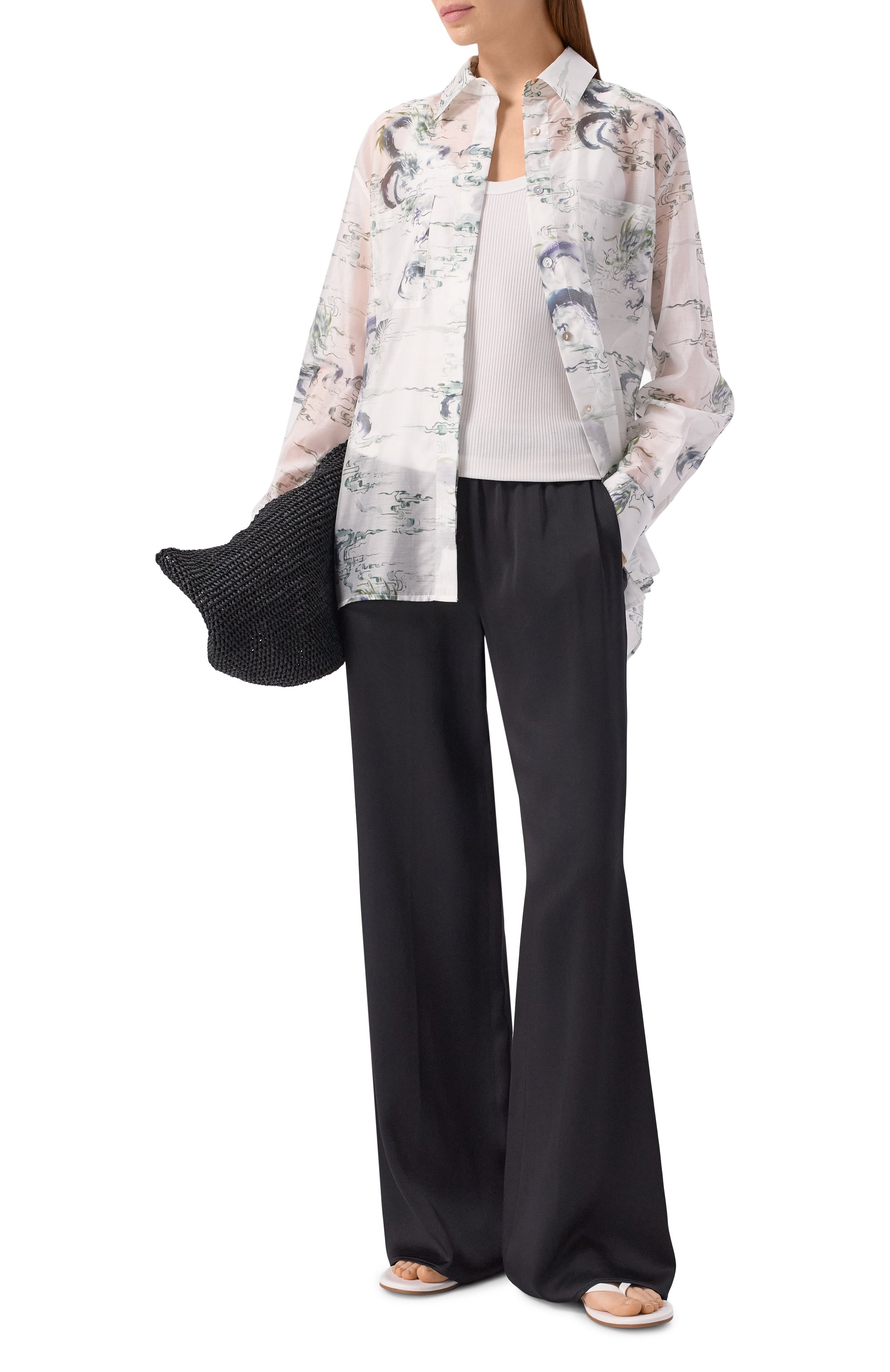 Рубашка FLASHIN белого цвета по цене 29750 руб., арт. FS26SBBP, фото 2 Рубашка FLASHIN, арт. FS26SBBP, фото 2