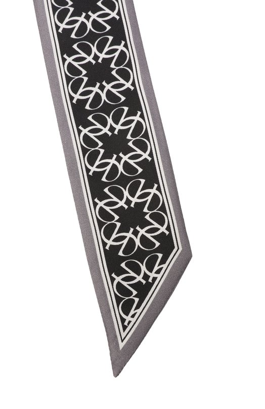 Шелковый шарф-твилли Elie Saab 710009672F25 Чёрный  710009672F25 Фото 3