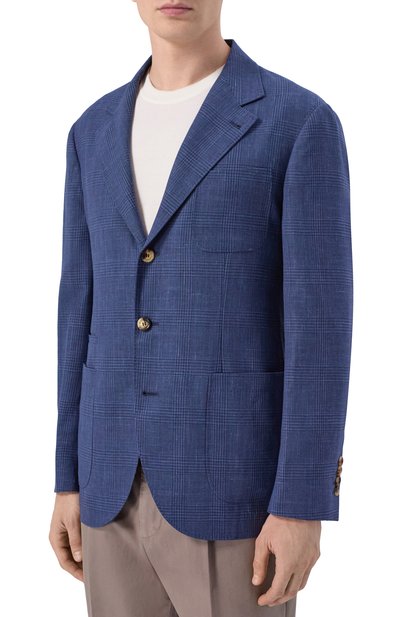 Пиджак из шерсти и шелка BRUNELLO CUCINELLI, арт. MZ4287BND, фото 3