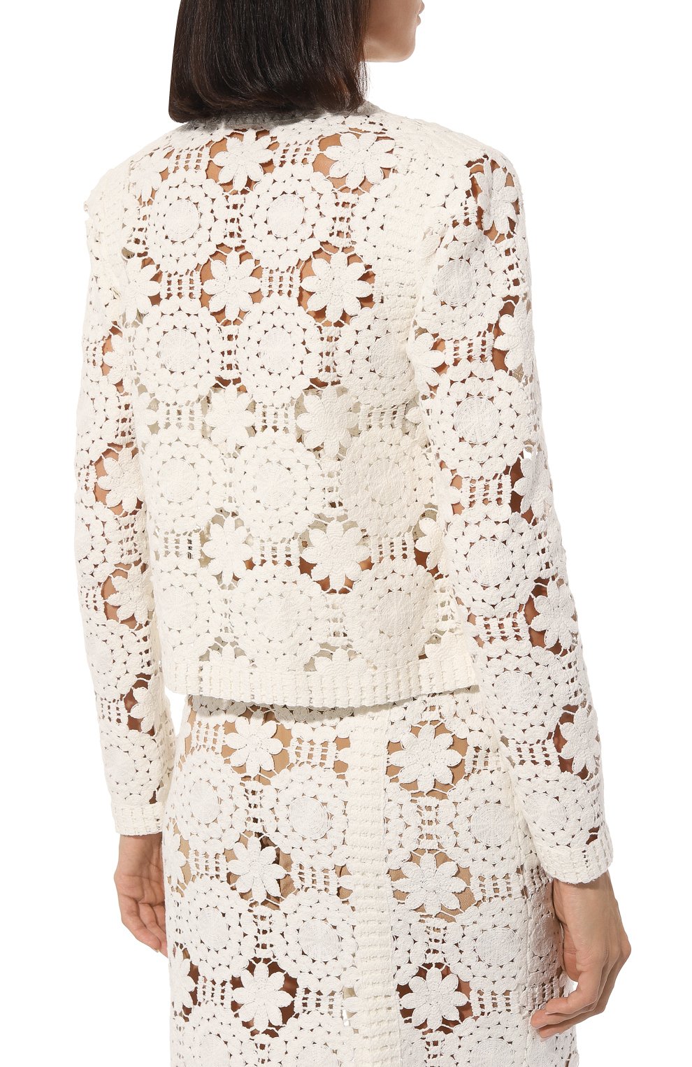 Хлопковый жакет ELIE SAAB, арт. 15170, фото 4