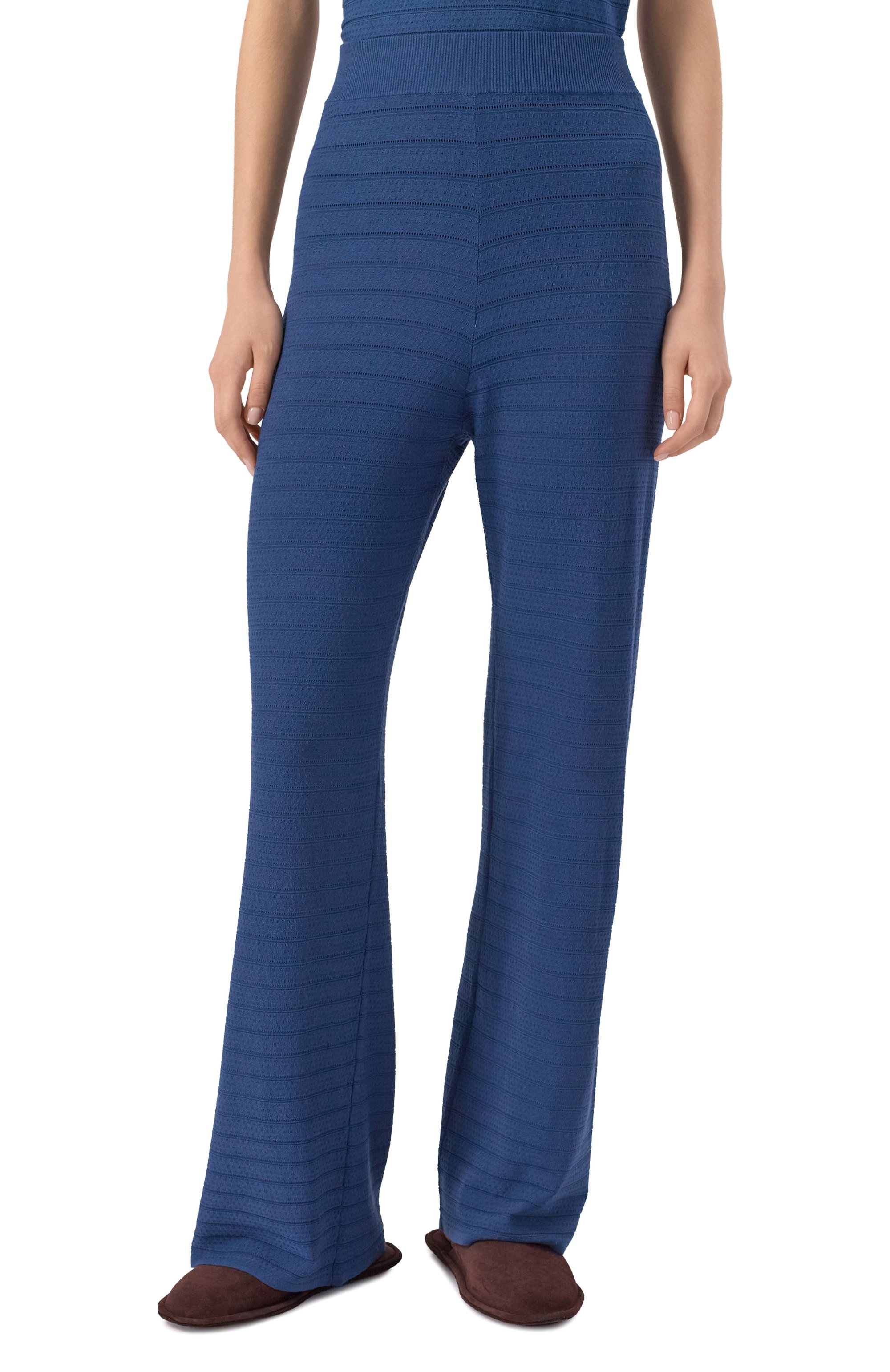 Брюки из вискозы SIMONE PERELE синего цвета по цене 13610 руб., арт. 1F9660, фото 3 Брюки из вискозы SIMONE PERELE, арт. 1F9660, фото 3