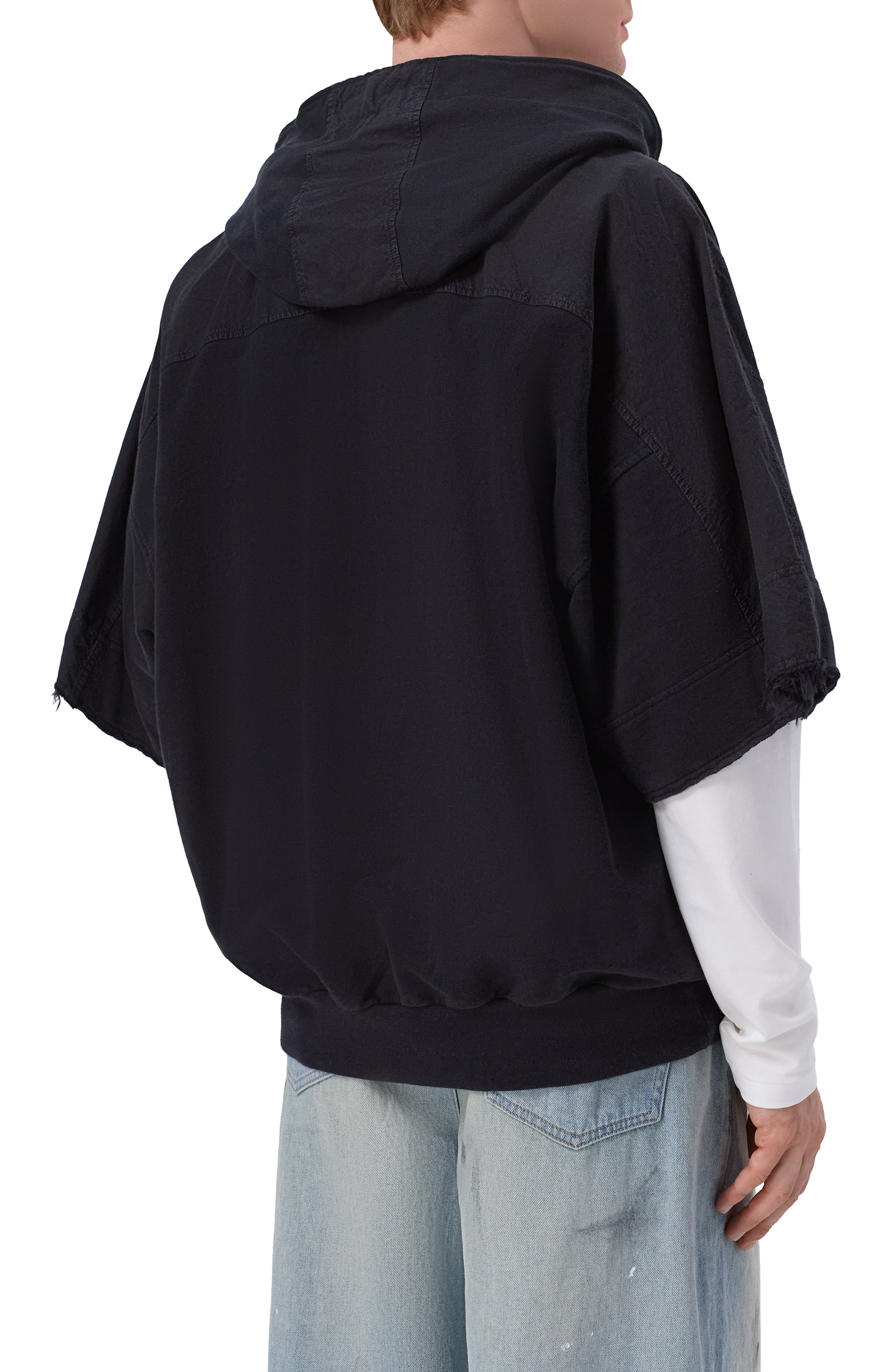 Хлопковая толстовка ANDREA YA'AQOV черного цвета по цене 58050 руб., арт. 26MFEP27, фото 4 Хлопковая толстовка ANDREA YA'AQOV, арт. 26MFEP27, фото 4