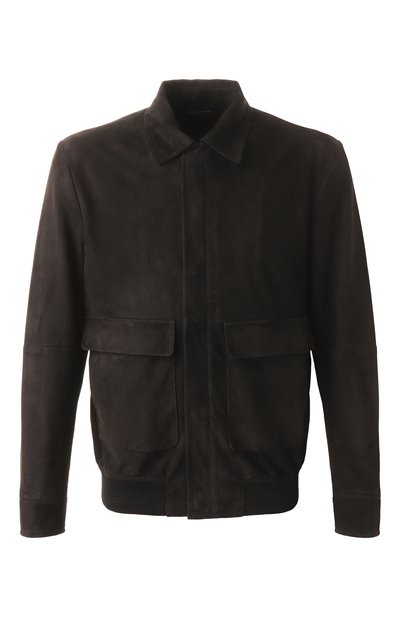Мужской замшевый бомбер KITON, арт. UW2110V0820F18