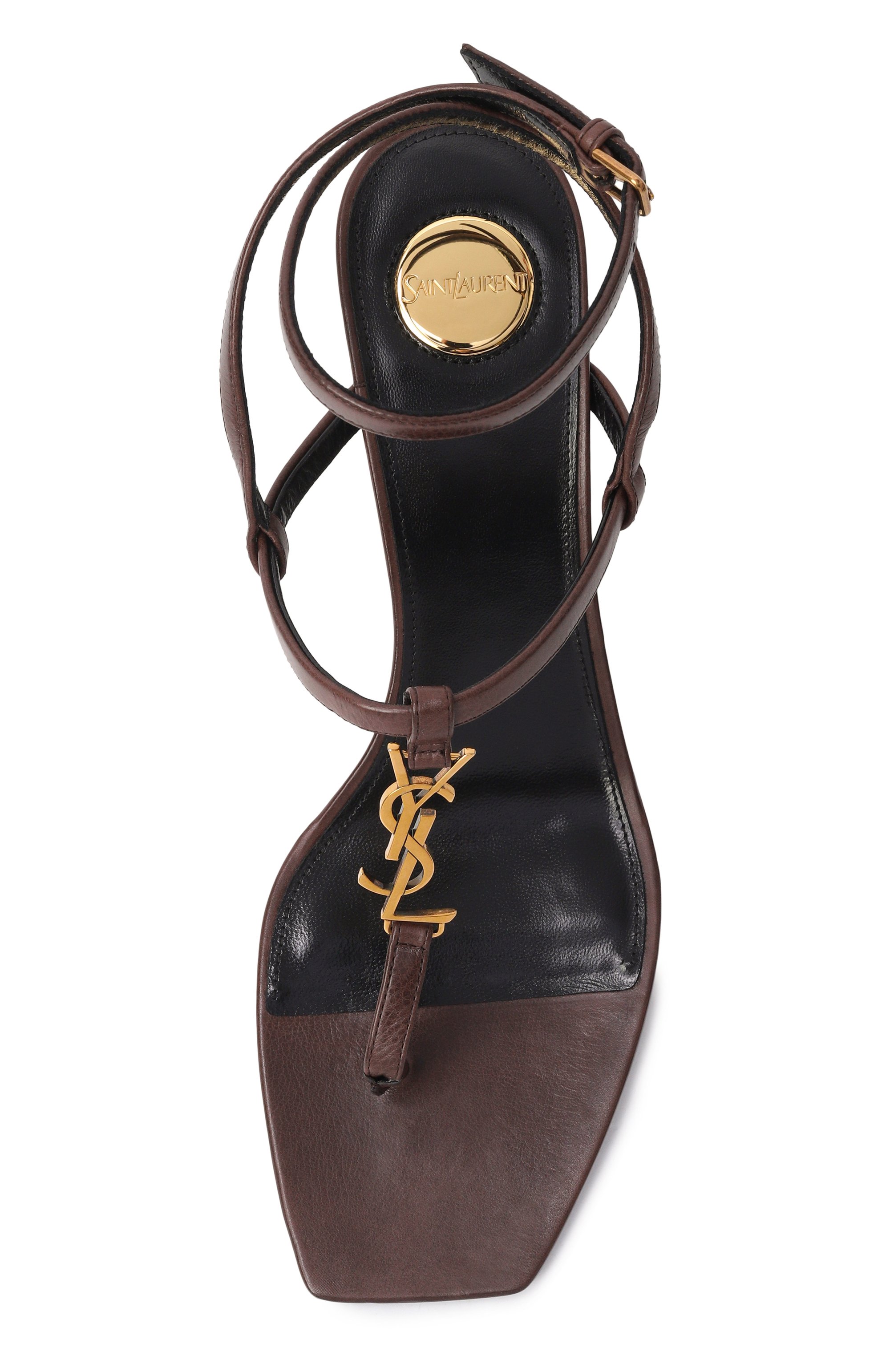 Кожаные босоножки cassandra 60 SAINT LAURENT, арт. 860586/25VAB, фото 6