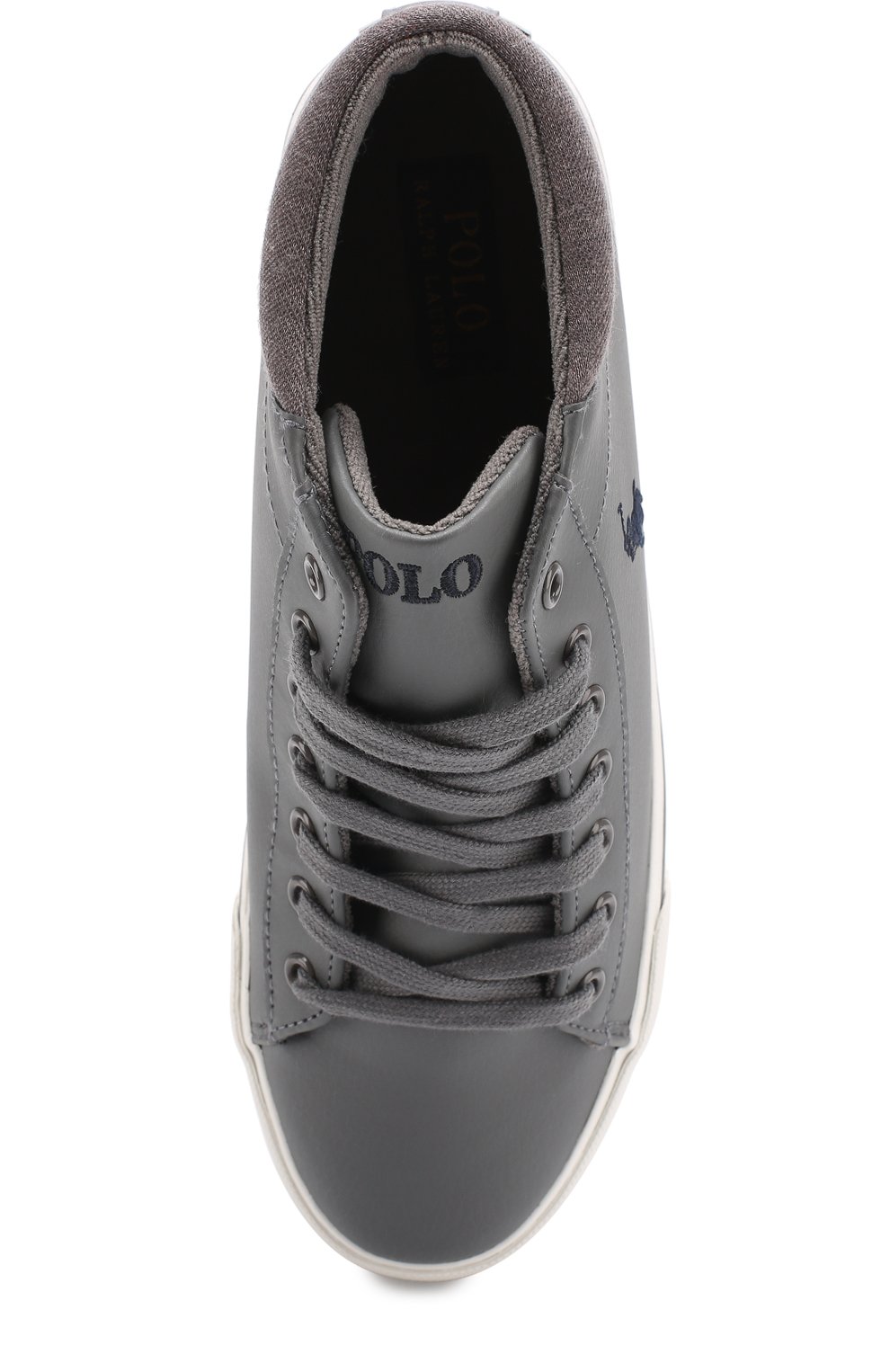 Высокие кеды из эко-кожи POLO RALPH LAUREN, арт. HARRIS0N MID/JUNI, фото 4