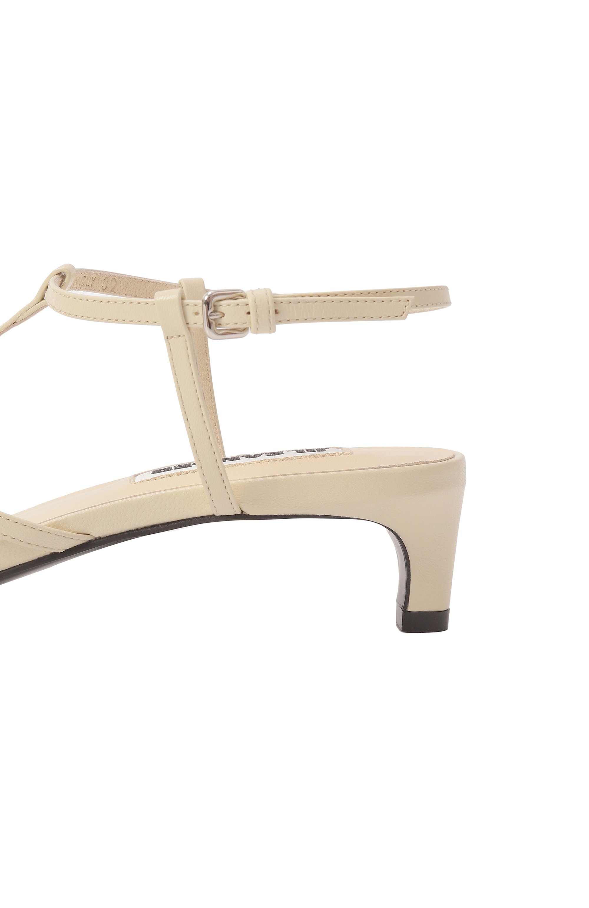 Кожаные босоножки JIL SANDER кремового цвета по цене 99500 руб., арт. J15WP0129/P8389, фото 7 Кожаные босоножки JIL SANDER, арт. J15WP0129/P8389, фото 7