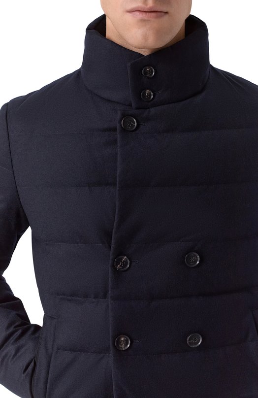 Пуховая куртка из шерсти и кашемира Duno GREY/LEVIC0 Синий  GREY/LEVIC0 Фото 5