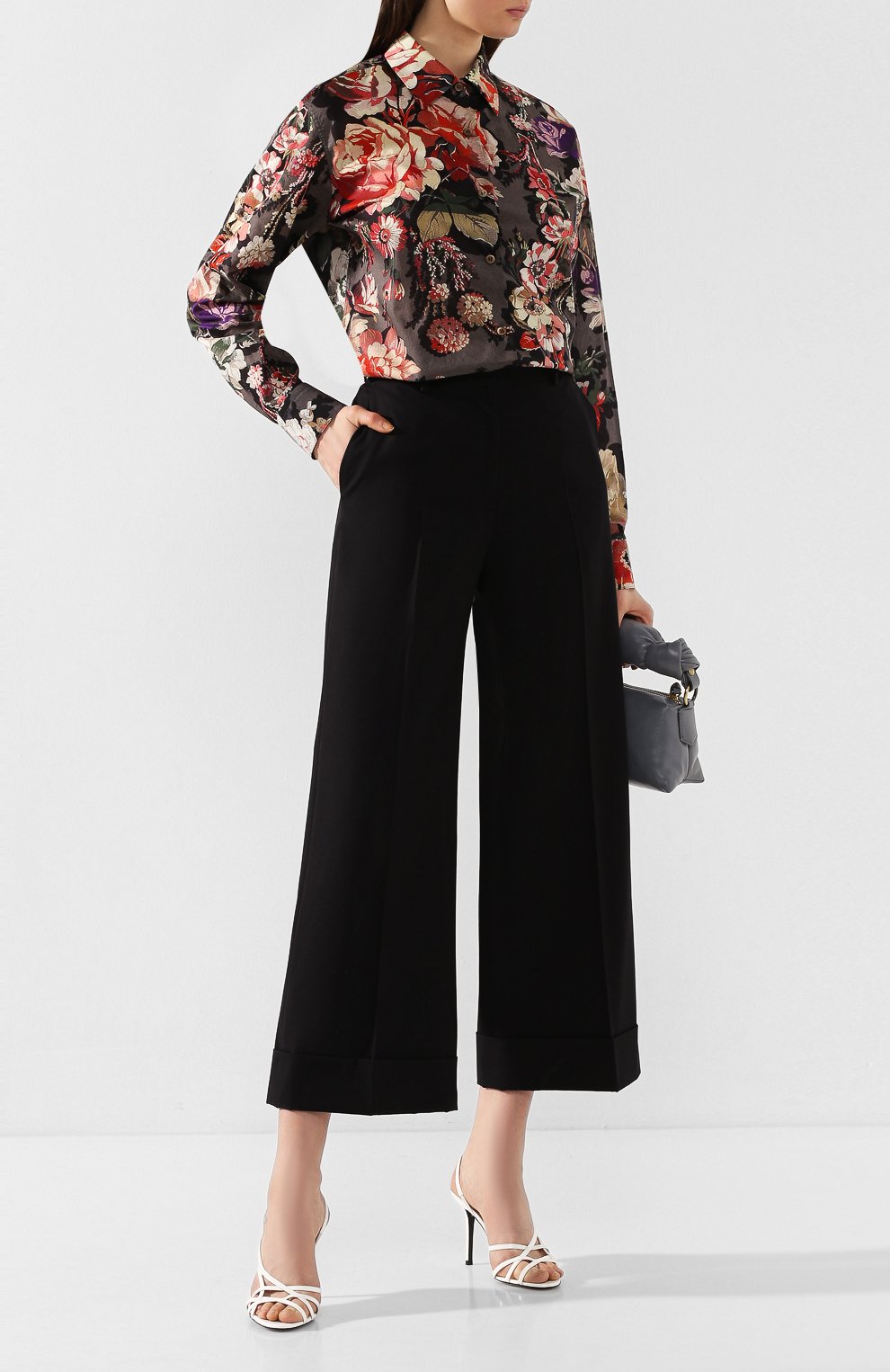 Брюки из смеси хлопка и шерсти DRIES VAN NOTEN черного цвета по цене 46350 руб., арт. 201-30952-9293, фото 2 Брюки из смеси хлопка и шерсти DRIES VAN NOTEN, арт. 201-30952-9293, фото 2