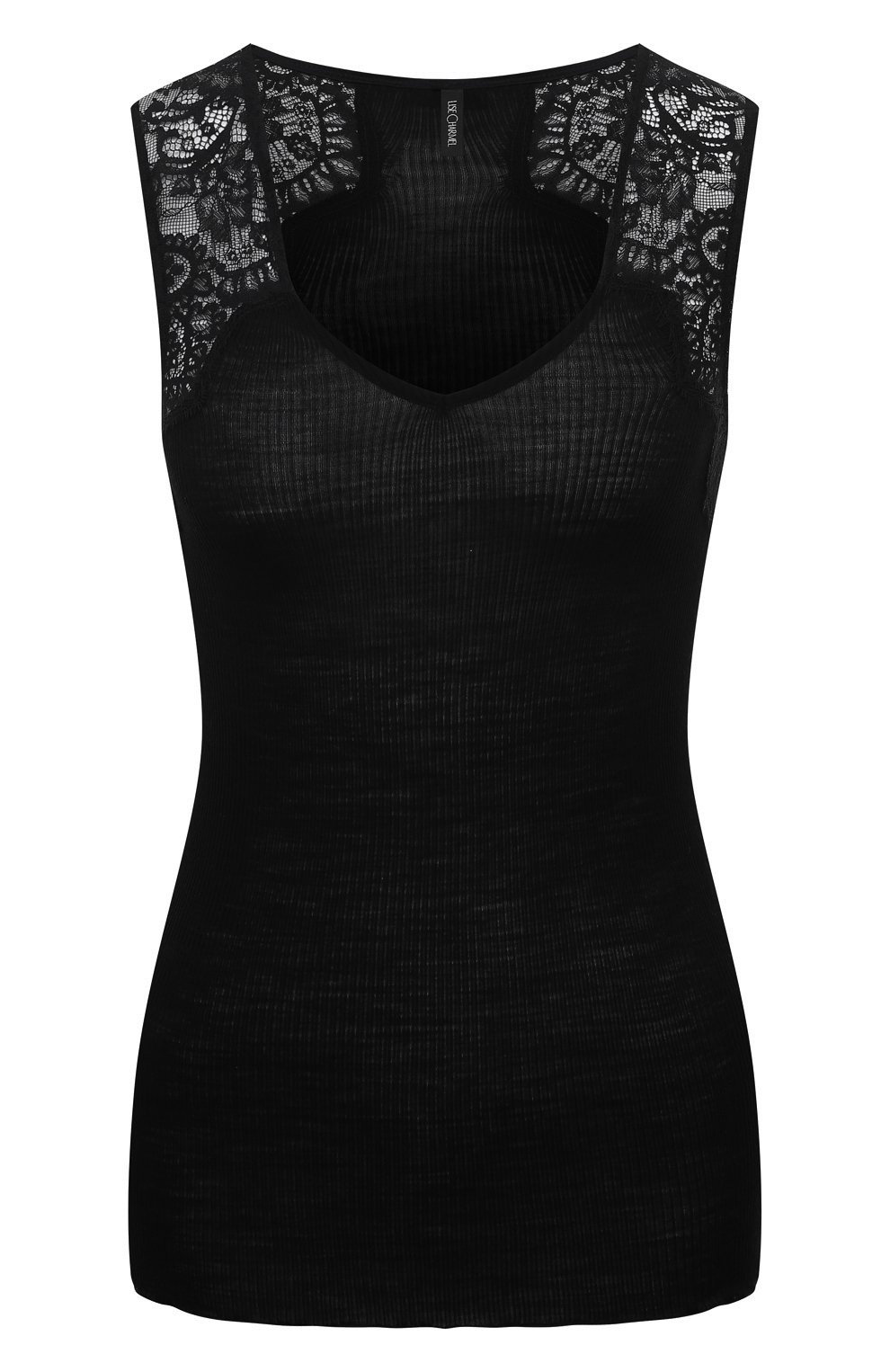 Топ из шерсти и шелка LISE CHARMEL черного цвета по цене 21320 руб., арт. ANJ9210, фото 1 Топ из шерсти и шелка LISE CHARMEL, арт. ANJ9210, фото 1