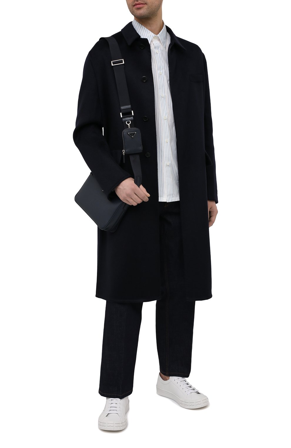 Хлопковая рубашка PRADA, арт. UCN123-1YKG-F0076-192, фото 2