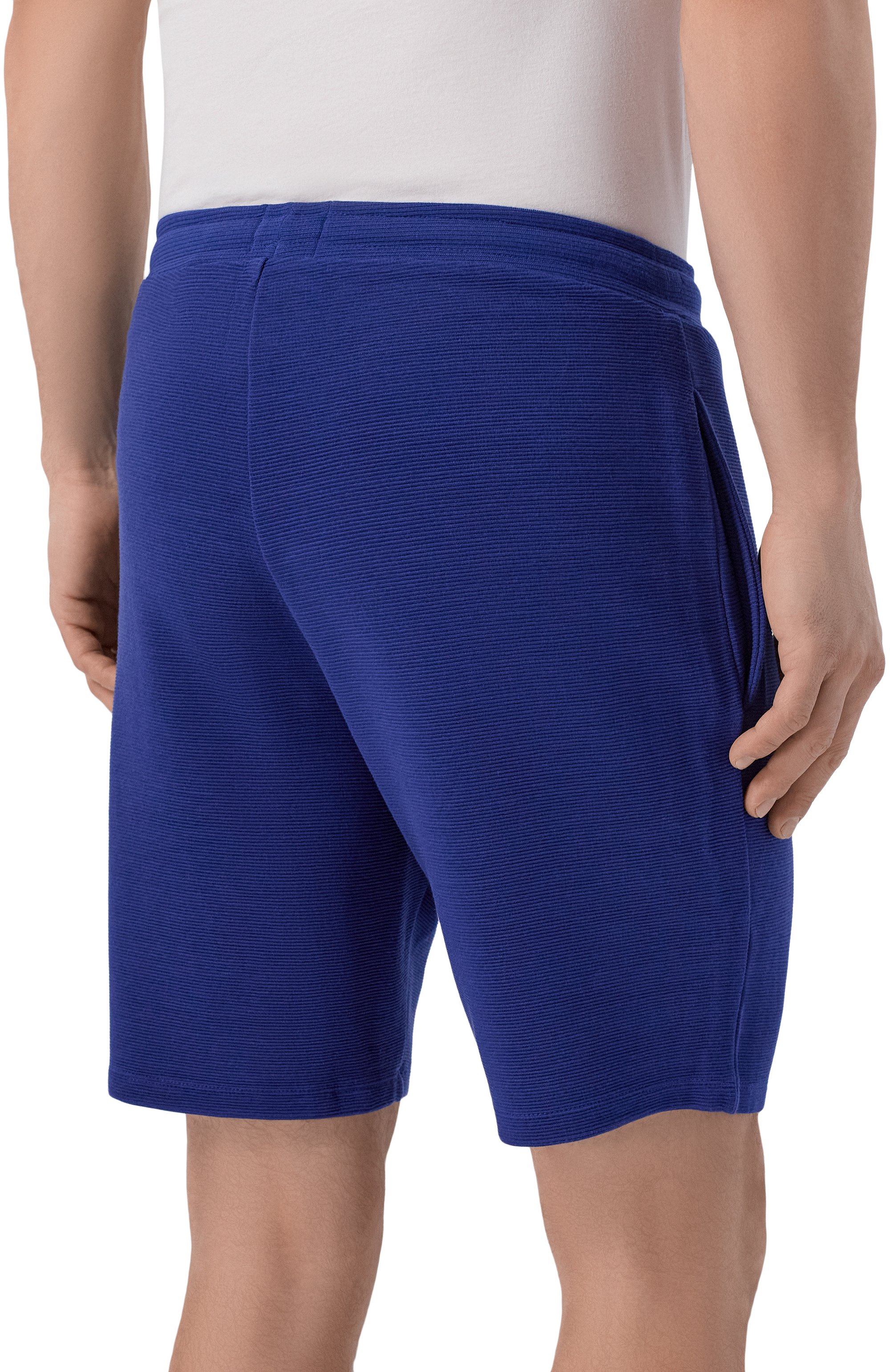 Шорты BOSS синего цвета по цене 7475 руб., арт. 50527391, фото 4 Шорты BOSS, арт. 50527391, фото 4