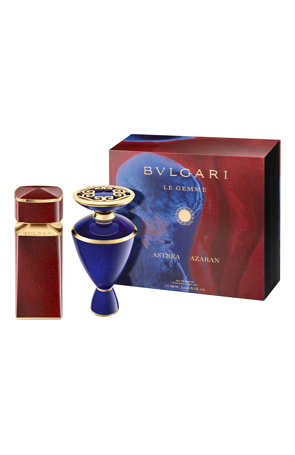 Набор le gemme astrea, le gemme azaran (2х100ml) BVLGARI бесцветного цвета по цене 65100 руб., арт. 41507BVL, фото 2 Набор le gemme astrea, le gemme azaran (2х100ml) BVLGARI, арт. 41507BVL, фото 2