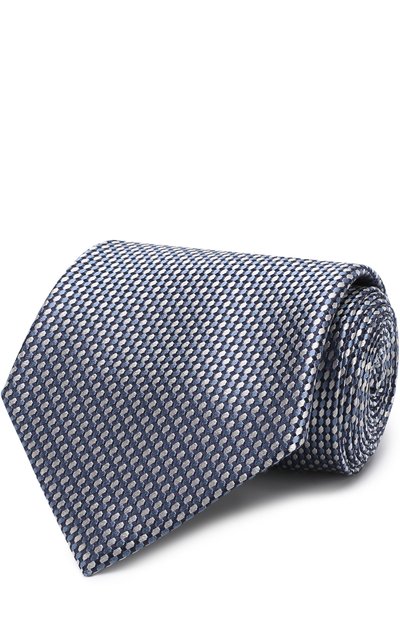 Мужской шелковый галстук с узором BRIONI, арт. 063I00/P7422
